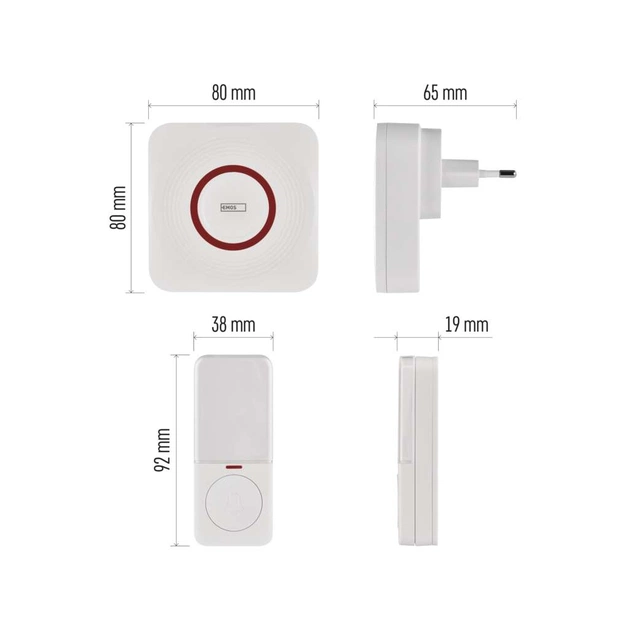 Дверний дзвінок EMOS бездротовий EMOS P5735WS WiFi (P5735WS) - picture 8