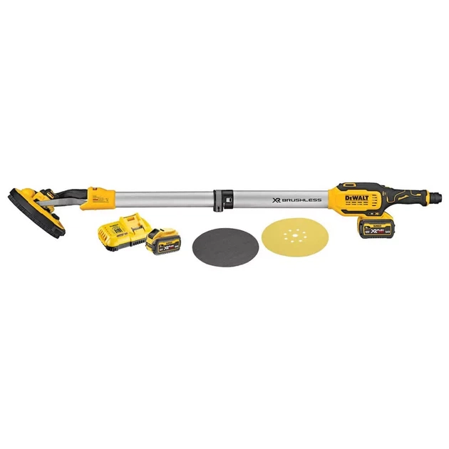 Шліфувальна машина DeWALT 18V XR Li-Ion, 2x6Ah, 225 мм, 700-1200 об/хв (DCE800T2) - зображення 1