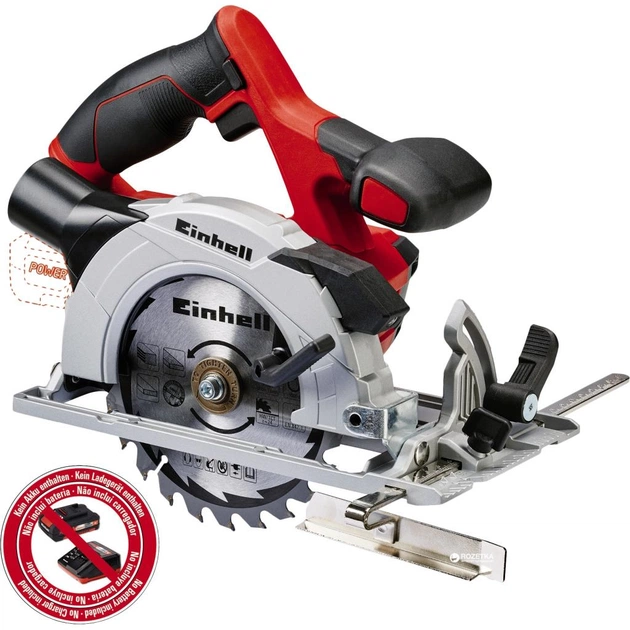 Дискова пила Einhell TE-CS 18 Li-Solo циркулярна акумуляторна (4331200) - зображення 1