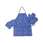 Фартух MirSon Набір №209 - Blue binding дві прихватки + дві рукавички-прихватки + фартух (2200006754121) - уменьшенное изображение 1