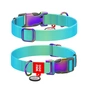 Нашийник для тварин WAUDOG Recycled з QR паспортом M Ш 20 мм Д 28-40 см блакитний (46512) - уменьшенное изображение 1