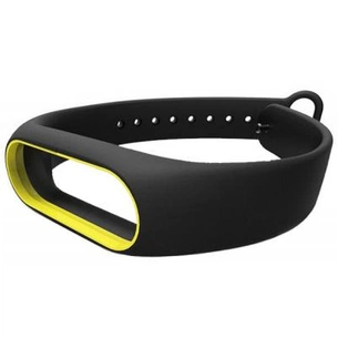 Ремінець до фітнес браслета Xiaomi Mi Band 2 black-yellow (Р27690) зображення 1
