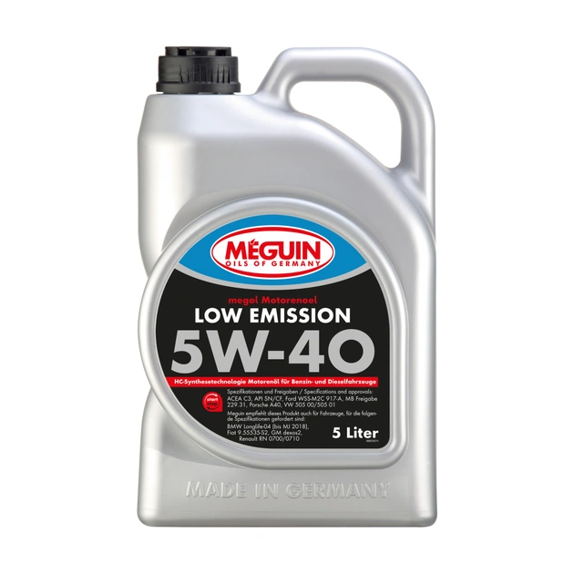 Моторна олива Meguin LOW EMISSION SAE 5W-40 5л (6574) - зображення 1