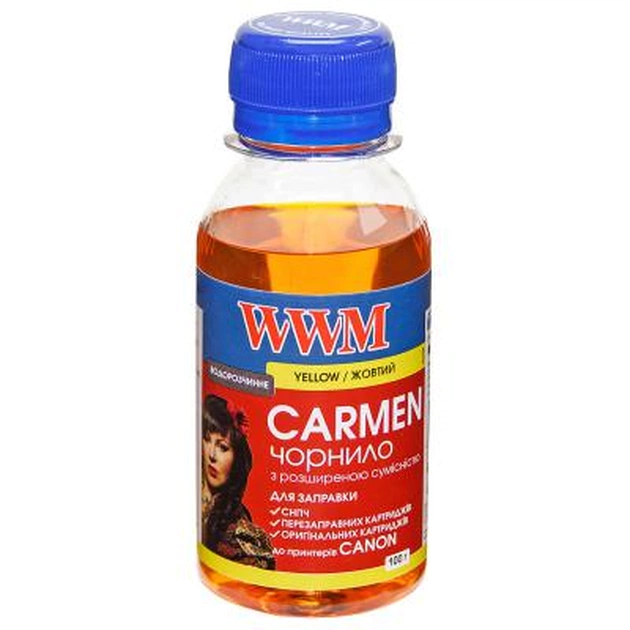 Чернила WWM CANON UNIVERSAL CARMEN 100g Yellow (CU/Y-2) - изображение 1
