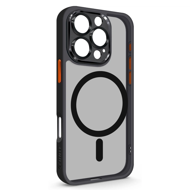 Чохол до мобільного телефона Armorstandart Unit MagSafe SE Apple iPhone 16 Pro Black Orange (ARM81147) - зображення 1