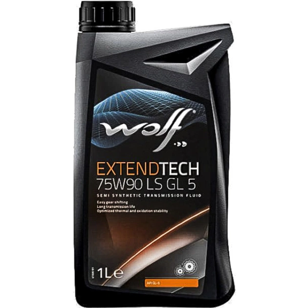 Трансмиссионное масло Wolf EXTENDTECH 75W90 LS GL 5 1л (8300721) - изображение 1