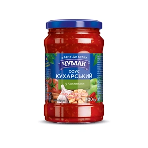 Соус Чумак Кухарський з часником 300 г с/б (4823096008950) зображення 1