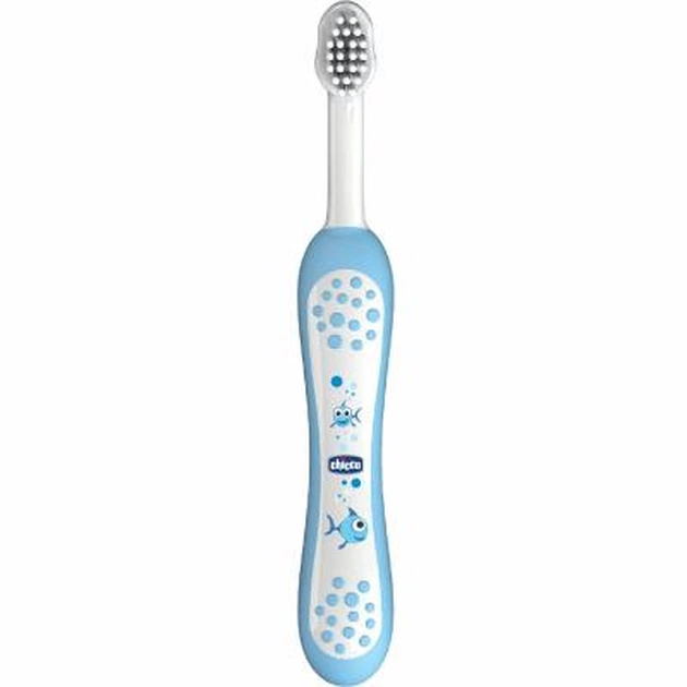 Дитяча зубна щітка Chicco блакитна (06958.20) - изображение 1