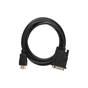 Кабель мультимедийный HDMI M to DVI M 1.8m 24+1pin Dynamode (DM-CL-HDMI-DVI-1.8M) - уменьшенное изображение 2