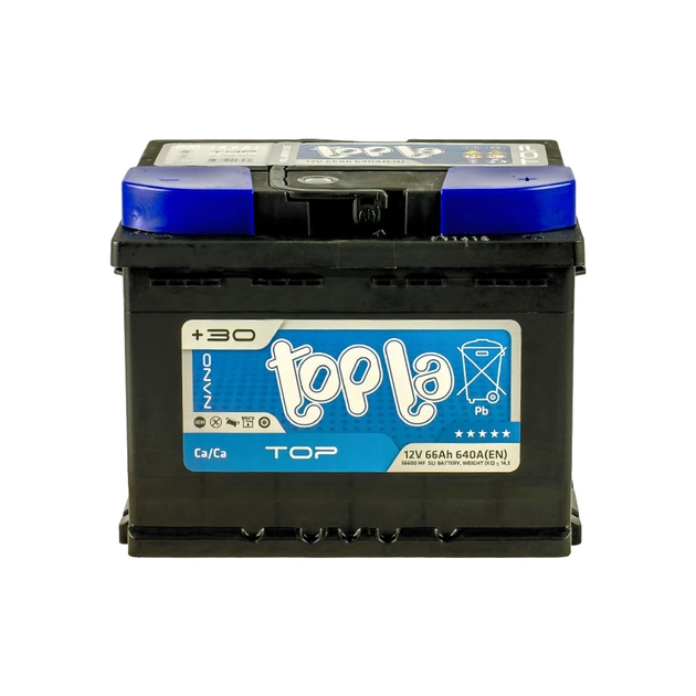 Акумулятор автомобільний Topla 66 Ah/12V TOP Euro (118 666) - зображення 1