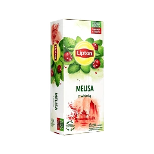 Чай Lipton Cherry&Lemonbalm 20 пакетиків (5063270103951) зображення 1