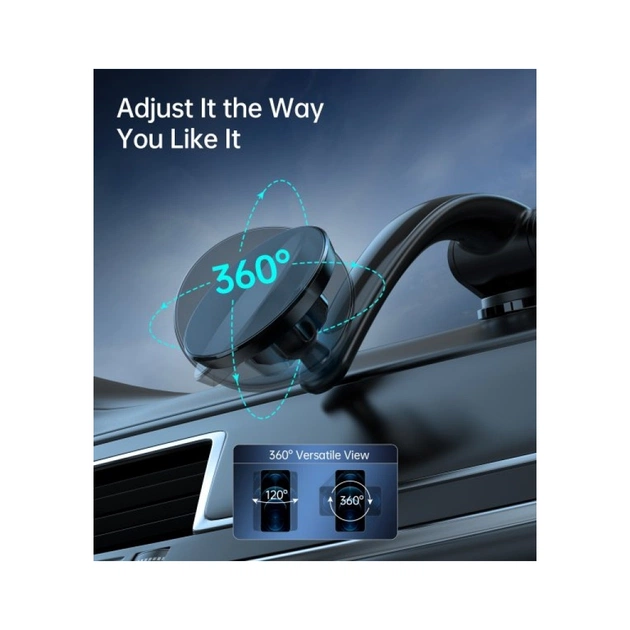 Універсальний автотримач Choetech з магнітним кріпленням на скло або торпеду (AT0005-BK) - picture 8