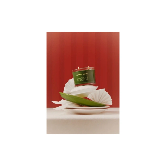 Ароматична свічка Sister's Aroma Chocolate Layer Cake 150 г (4820227786282) - picture 3