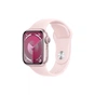 Смарт-годинник Apple Watch Series 9 GPS 41mm Pink Aluminium Case with Light Pink Sport Band - M/L (MR943QP/A) - зменшене зображення 1