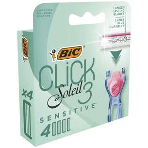 Змінні касети Bic Click 3 Soleil Sensitive 4 шт. (3086123644915) изображение 1