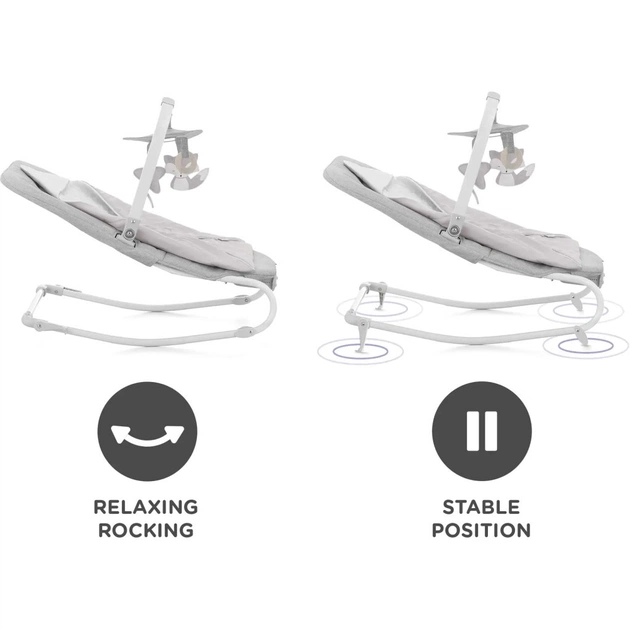 Крісло-гойдалка Kinderkraft Felio 2 Stone Grey (5902533921119) - picture 6