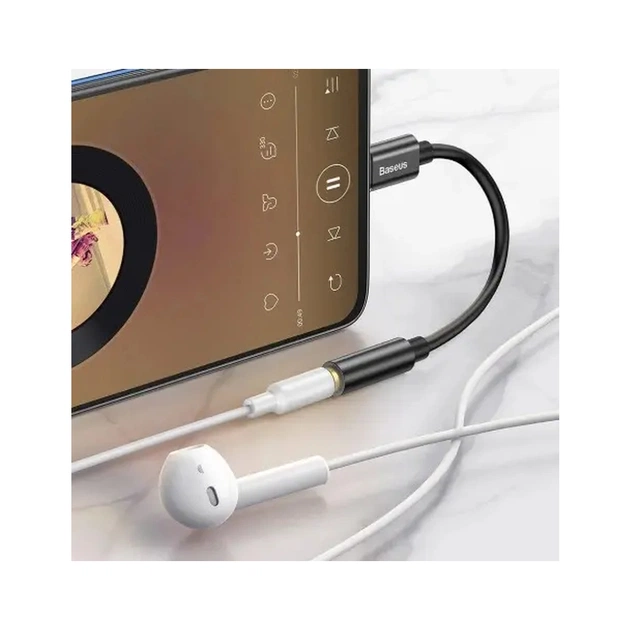 Перехідник USB-C M to 3.5mm F 0.1m black Baseus (CATL54-01) - picture 10
