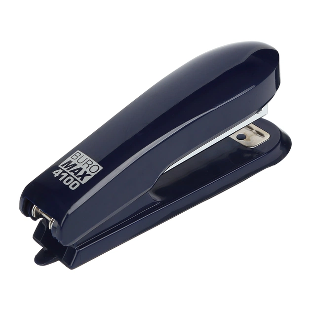 Степлер Buromax пластиковий, 15 аркушів, (скоби №10), 111 х 28 х 43 мм, синій (BM.4100-02) - picture 2