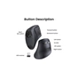 Мишка Ugreen MU008 Vertical Wireless Black (25444) - зменшене зображення 5