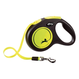 Повідець для собак Flexi New Neon M стрічка 5 м (жовтий) (4000498031704) зображення 1