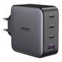 Зарядний пристрій Ugreen 4xUSB 100W GAN (USB-A+3*USB-C) Tech Fast Charger CD226 Grey (90575) - зменшене зображення 1