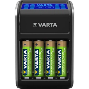 Зарядний пристрій для акумуляторів Varta LCD PLUG CHARGER +4*AA 2100 mAh (57687101441) изображение 1