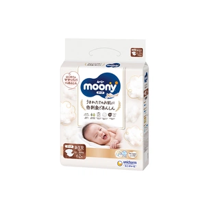 Підгузки Moony Natural NB 0-5 кг, 62 шт (4903111143429) зображення 1