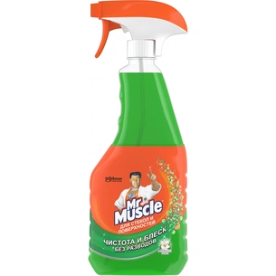 Засіб для миття скла Mr Muscle з нашатирним спиртом Ранкова роса 500 мл (4823002000153) зображення 1