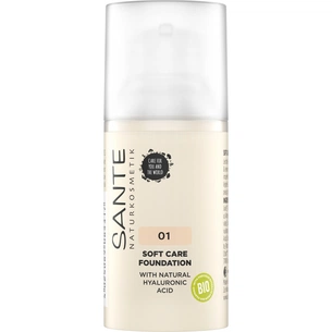 База під макіяж Sante Soft Care з гіалуроновою кислотою 01 - Warm Linen 30 мл (4025089085317) зображення 1