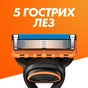Набір косметики Gillette Fusion5 Станок для гоління (бритва) + 4 змінних леза + Гель для гоління 200 мл + Косметичка (8700216075510) - зменшене зображення 4
