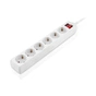 Мережевий фільтр живлення REAL-EL RS-6 Protect M 1.8m, white (EL122300031) - зменшене зображення 6