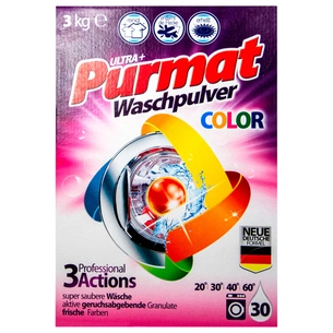 Пральний порошок Purmat Color 3 кг (4260418932232) зображення 1