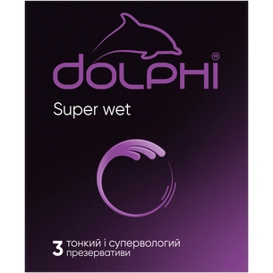 Презервативи Dolphi Super Wet 3 шт. (4820144772856) зображення 1