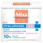 Крем для обличчя Mixa Hyalurogel Rich для дуже сухої чутливої шкіри 50 мл (3600550934922) - зменшене зображення 1