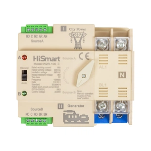Автоматичний вимикач HiSmart W2R-2P 220V 100A (HS082482) изображение 1