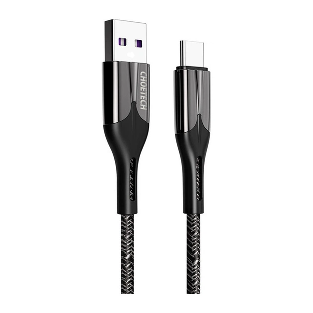 Дата кабель USB 2.0 AM to Type-C 1.2m 5A Choetech (AC0013-BK) - изображение 1
