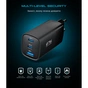Зарядний пристрій Armorstandart 2xUSB-C + 1xUSB 67W GaN black (ARM88384) - зменшене зображення 8