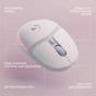 Мишка Logitech G705 Gaming Wireless/Bluetooth White (910-006367) - зменшене зображення 8