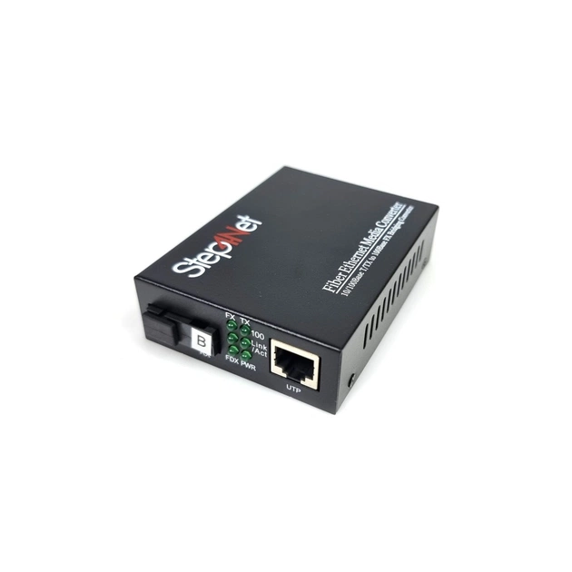 Медіаконвертер 10/100Base-TX to 100Base-FX, SM, 1550nm, SC/PC, 20км Step4Net (MC-R-0,1-1SM-1550nm-20-LFP) - picture 1