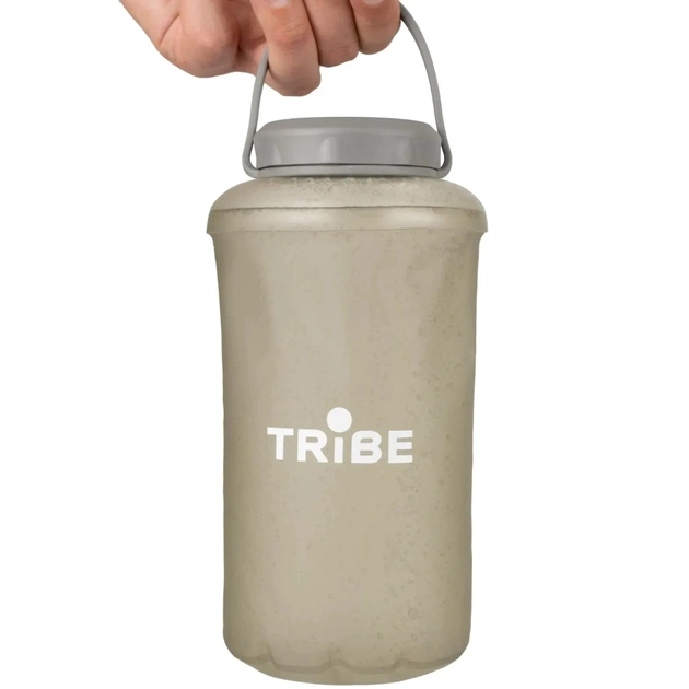 Пляшка для води Tribe Soft Bottle 1 л TPU м'яка grey (T-FE-0023-grey) - зображення 1