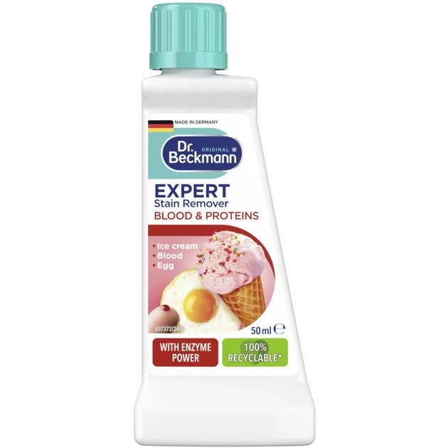 Засіб для видалення плям Dr. Beckmann Експерт Кров та білкові плями 50 мл (4008455004013/4008455589213) - зображення 1