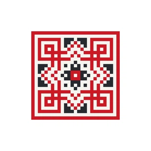 Картина по номерам ArtCraft Український орнамент 30х30 см (13040-AC) зображення 1