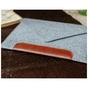 Чохол до ноутбука Gmakin 14" Macbook Pro, envelope, LightGray, brown stripe (GM10-14) - зменшене зображення 6