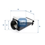 Повітряний фільтр для автомобіля UFI 30.B87.00 - зменшене зображення 1