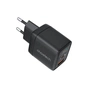 Зарядний пристрій Choetech 1xUSB + 1xUSB-C PD35W with display black (PD6052-EU-BK) - зменшене зображення 2