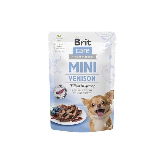Влажный корм для собак Brit Care Mini для взрослых собак миниатюрных пород (8595602560356) - изображение 1