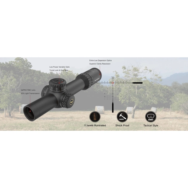 Оптичний приціл Vector Optics Continental 1-10x28 (34mm) illum. ED FFP VET-CTR (SCFF-47) - picture 9