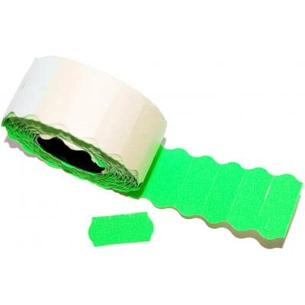 Етикет-стрічка Aurika 26х12 green, 25 рул (2612G) зображення 1