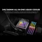 Система рідинного охолодження Azza PYRAMID 240 (LCAZ-240Y-ARGB) - зменшене зображення 5