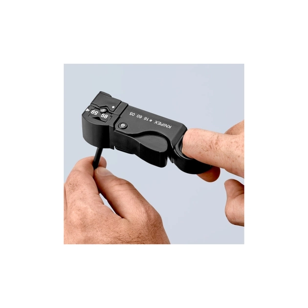 Знімач ізоляції KNIPEX для коаксіальних кабелів (16 60 05 SB) - picture 5